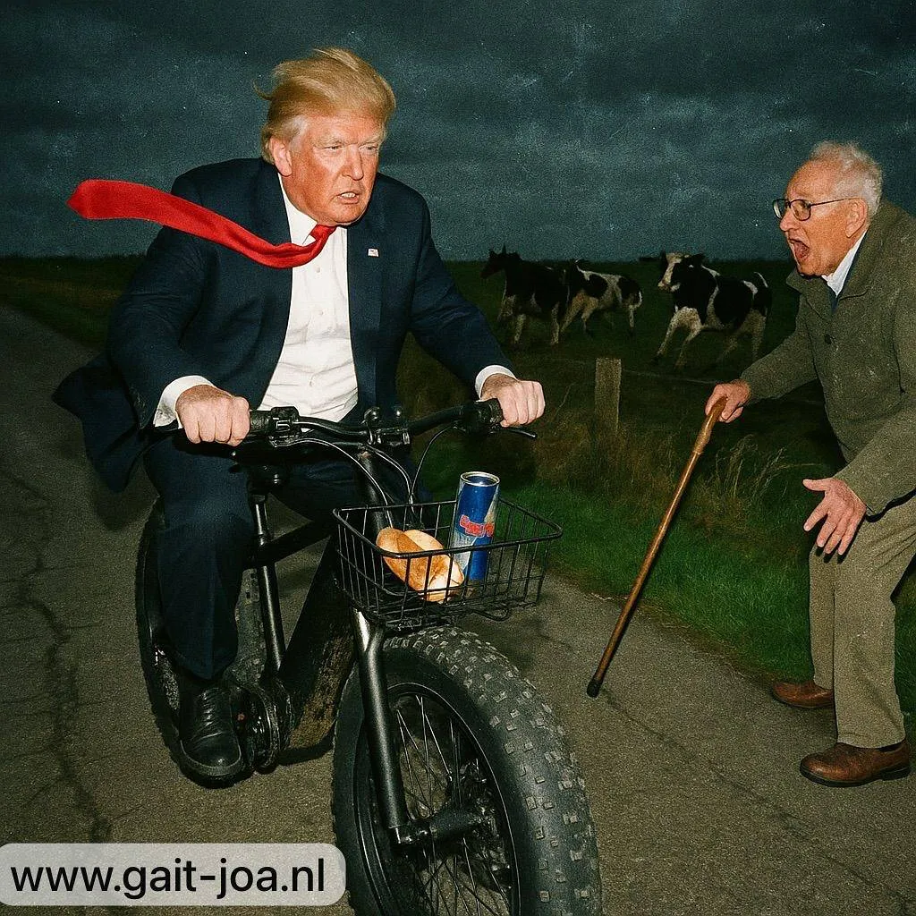 Het internet gaat helemaal los dat Donald Trump in Nederland is: de leukste plaatjes