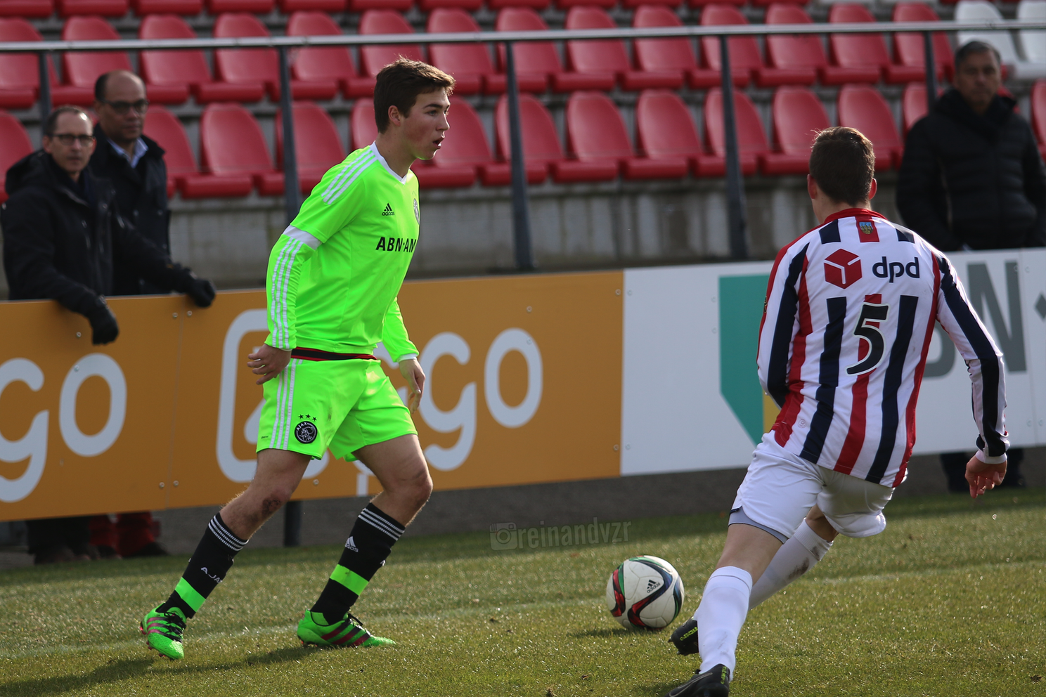 Fotoverslag Ajax A1 - Willem II A1 (5-1)