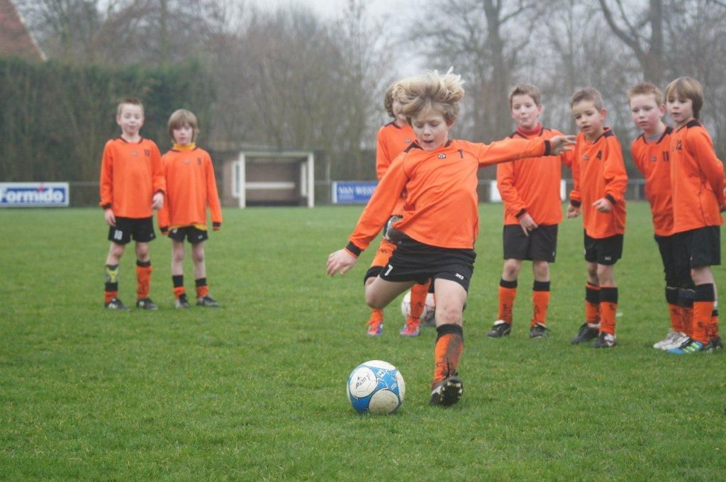 Olivier als jong talent van V.V. Wolfaartsdijk in Zeeland.
