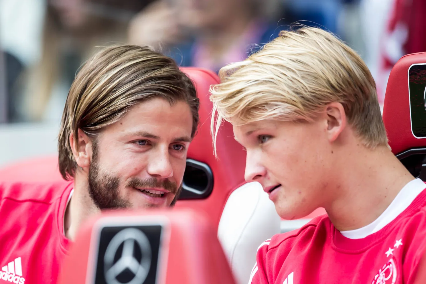 Ajax Showtime Lasse Schöne en Kasper Dolberg