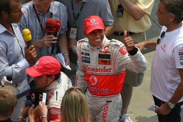 Tijdens de race in de Verenigde Staten werden de eerste barstjes zichtbaar in de relatie tussen Hamilton en Alonso (Foto: WikiMedia Commons).