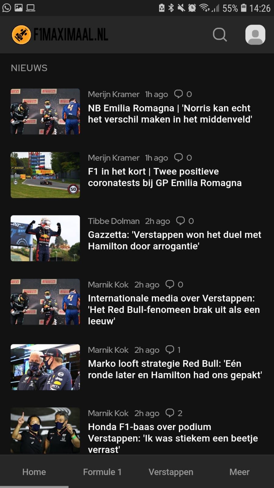 Mis niets van het Formule 1-nieuws met de geüpdatete F1Maximaal-app!
