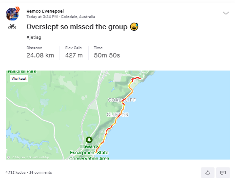 WK-toppers in Australië: Evenepoel en Van Aert vechten ieder op eigen manier tegen jetlag, Uber voor Pogacar