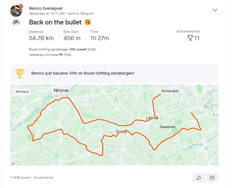 Ondertussen in het peloton | Tadej Pogacar krijgt via Instagram lachers op zijn hand met Borat-imitatie