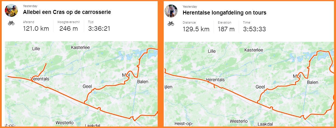 Brothers in arms: lotgenoten Van Aert (Dwars door Vlaanderen) en Cras (Baskenland) trainen samen