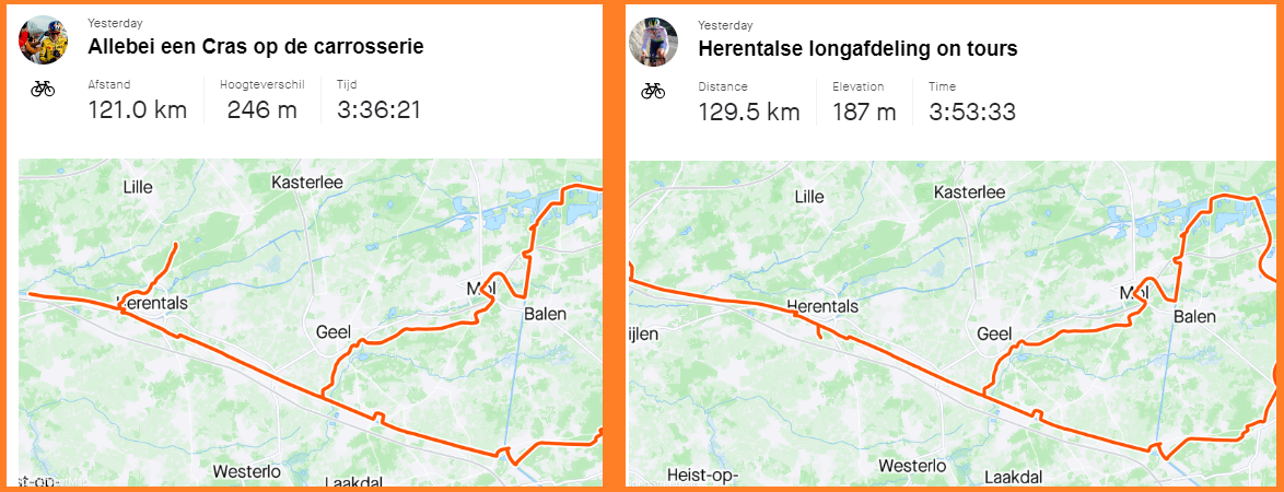 Brothers in arms: United by crashes, Van Aert (Dwars door Vlaanderen) and Cras (Tour of the Basque Country) train together