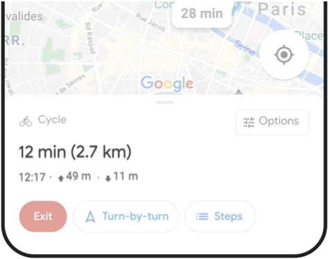 3 новые функции для Google Maps: эко-треки и велосипедная навигация