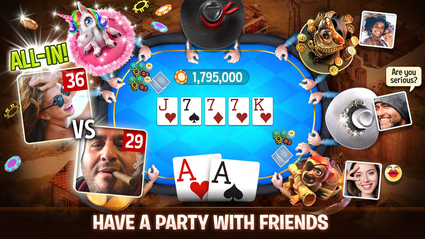 Governor of Poker: the free poker app for everyone (adv)