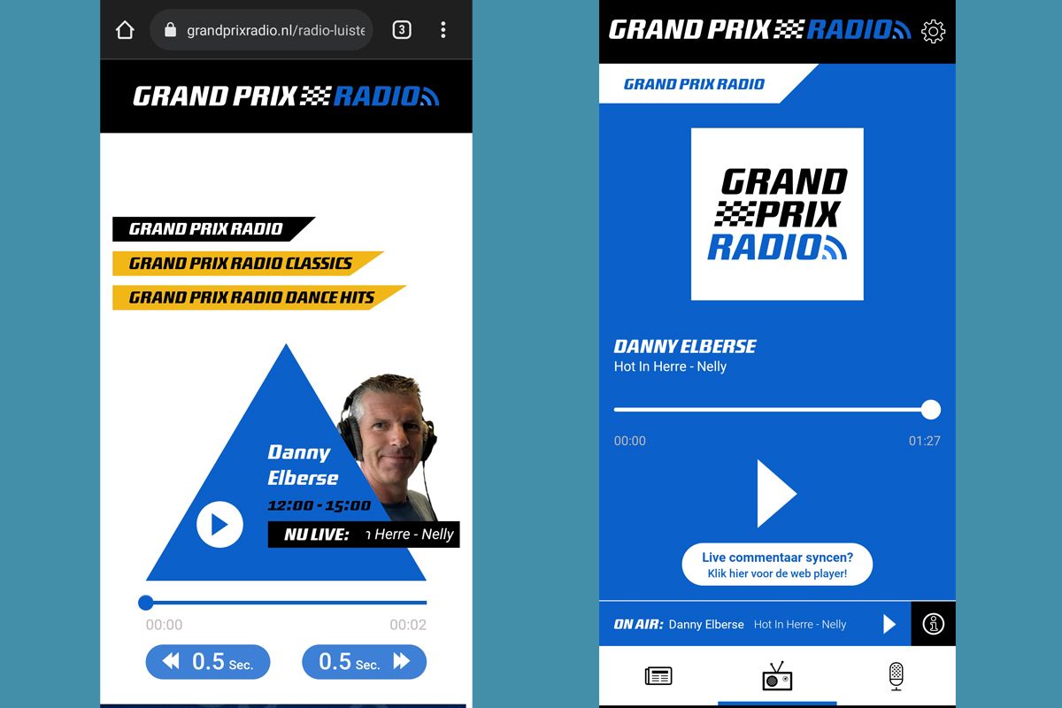 App of the week: still listen to Olav Mol with Grand Prix Radio