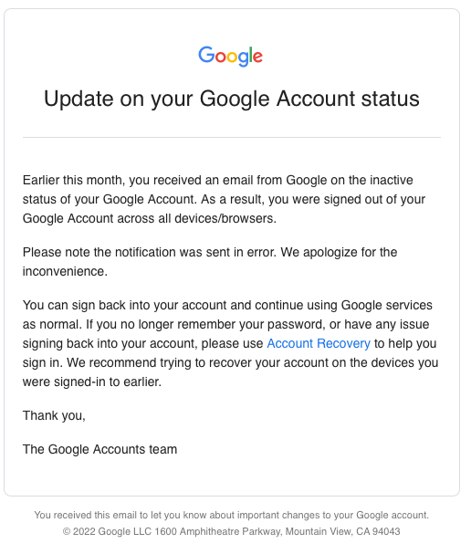 Have you suddenly signed out of your Google account?  This is what's going on