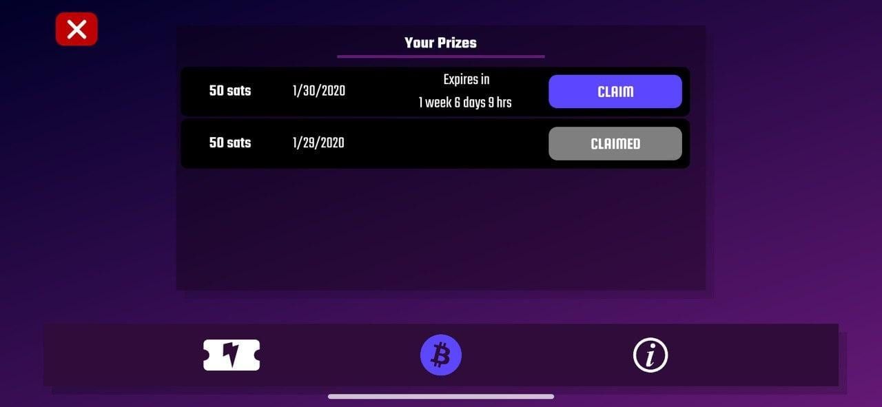Bitcoin (BTC) verdienen via Lightning met mobiele game