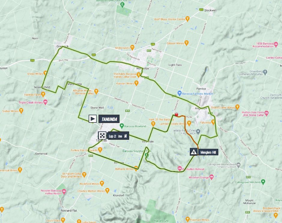 tour down under stage 1 results