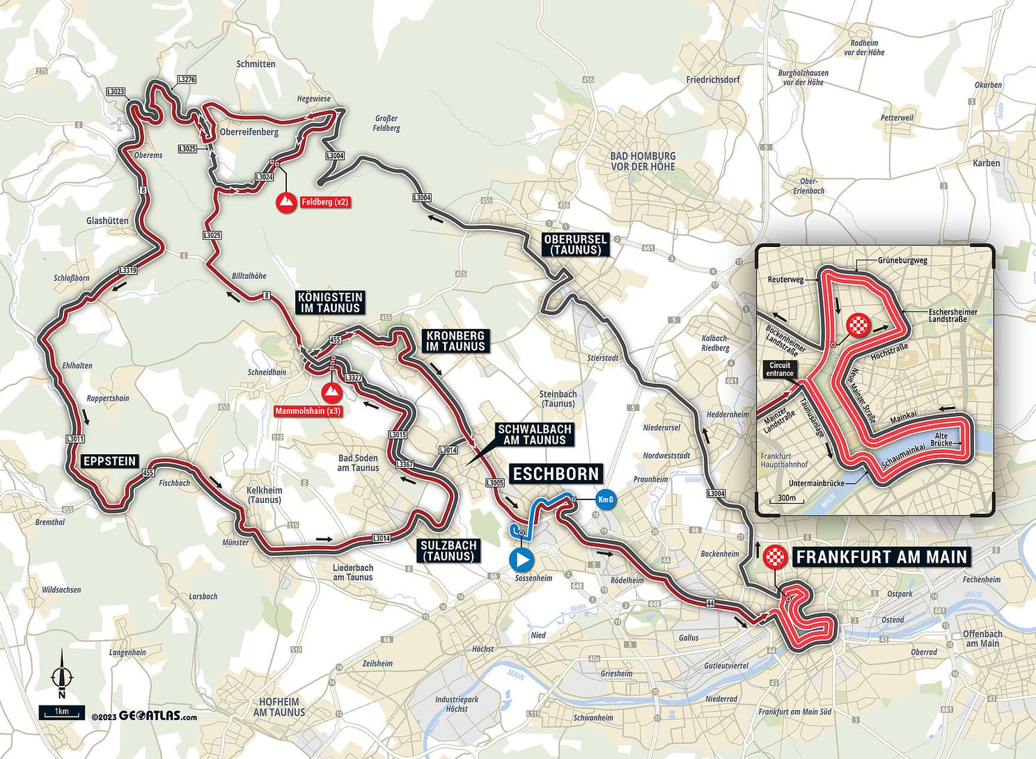 Finanzplatz frankfurt eschborn streckenverlauf vorschau radsport