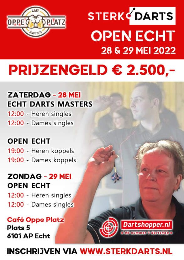 Dit weekend op programma Open Echt 2022 met € 2.500, prijzengeld