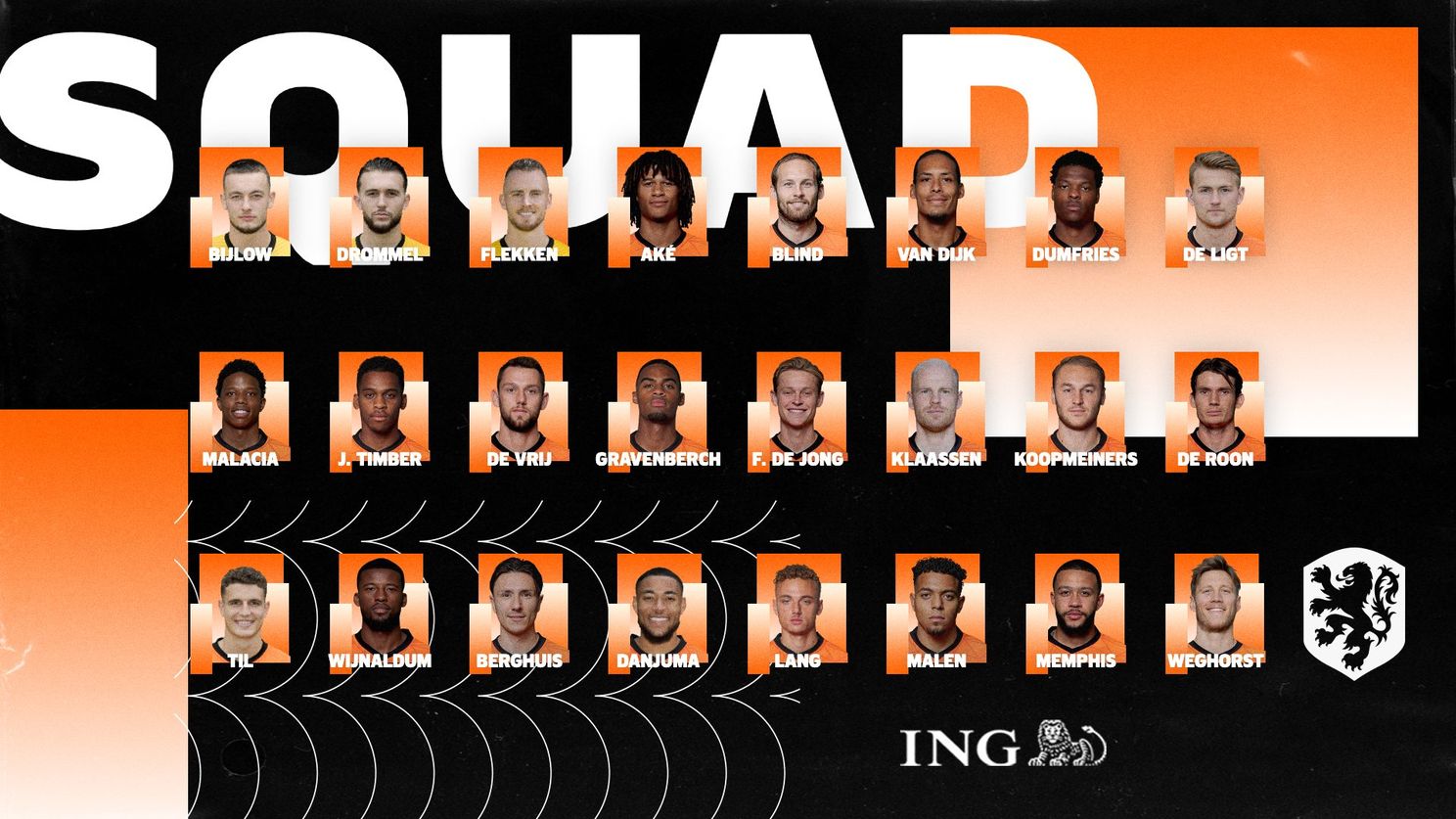 Bijlow, Malacia en Til in definitieve selectie Oranje