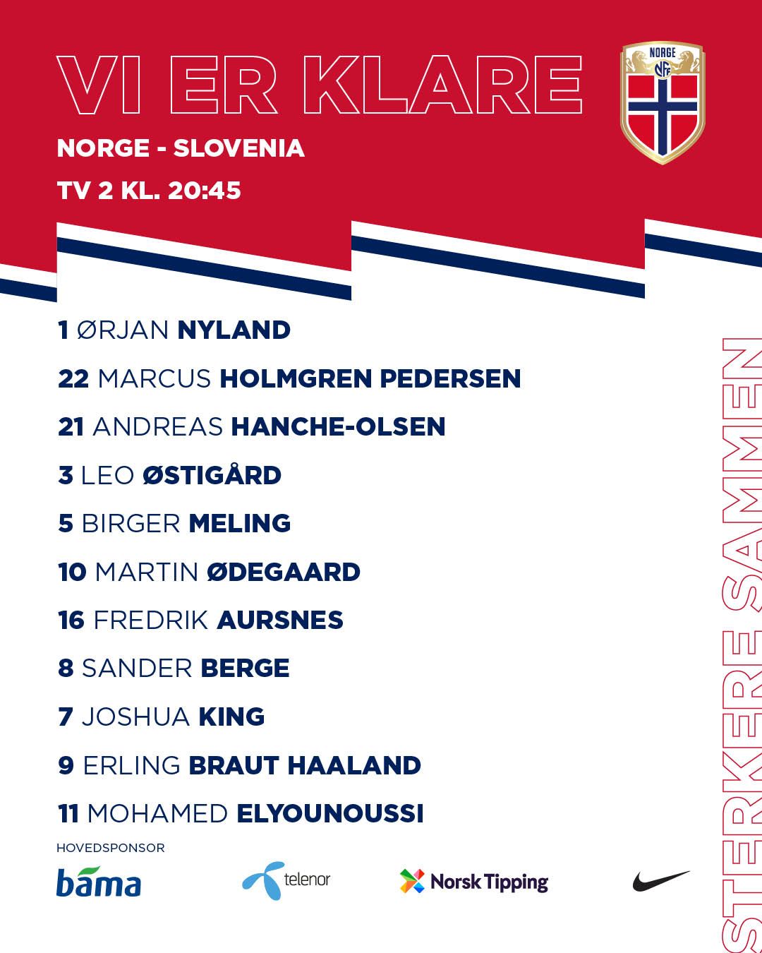 Pedersen en Aursnes spelen gelijk met Noorwegen