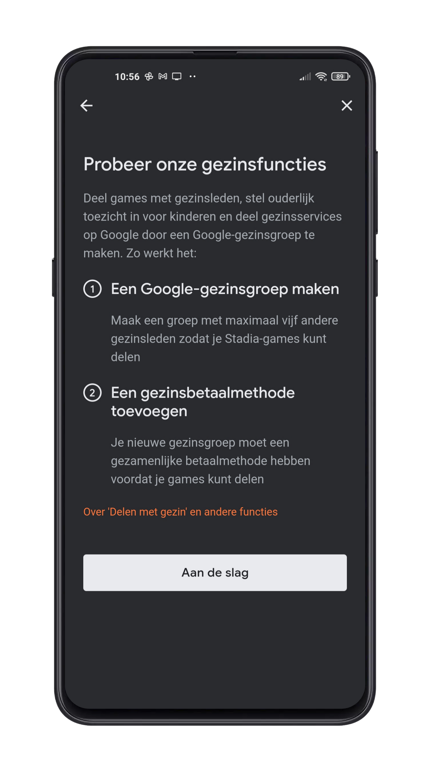 Family Sharing laat je eindelijk Stadia-games delen, zo werkt het