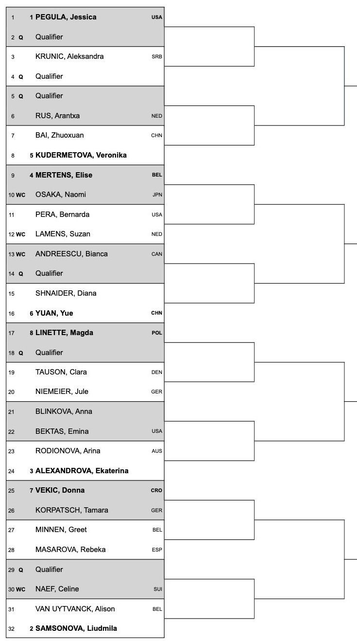 WTAAuslosung der 2024 Libema Open 'sHertogenbosch mit der Rückkehr