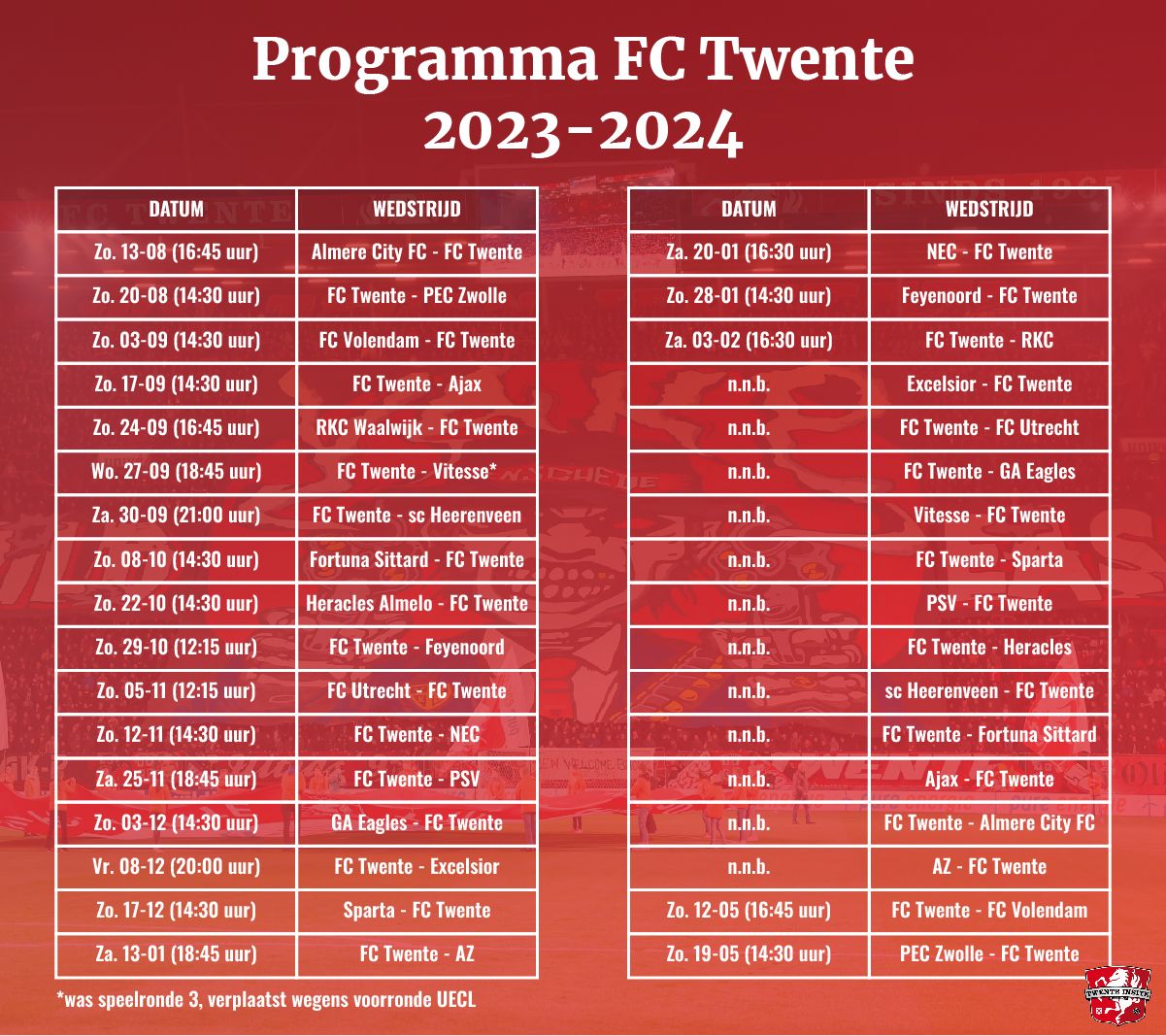 KNVB presenteert definitief competitieprogramma seizoen 20232024