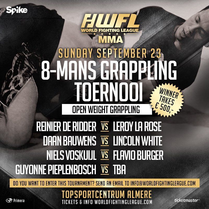 8mans Grappling toernooi toegevoegd WFL MMA Fightcard 8mans Grappling toernooi toegevoegd WFL MMA Fightcard