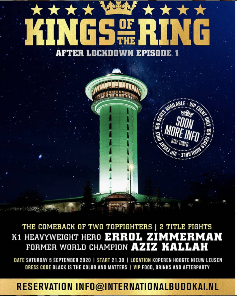 KINGS OF THE RING KICKBOKS EVENT Gevechten aangekondigd