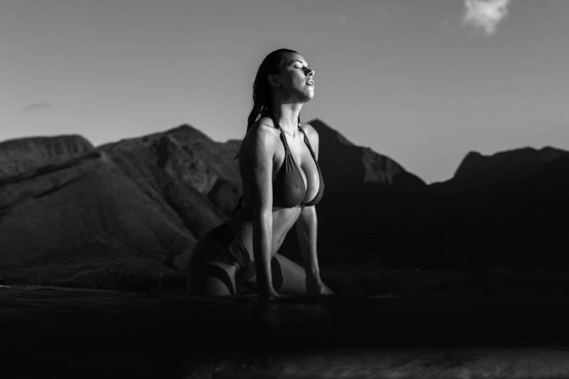 FrankieBees mocht even met Devin Brugman het water in