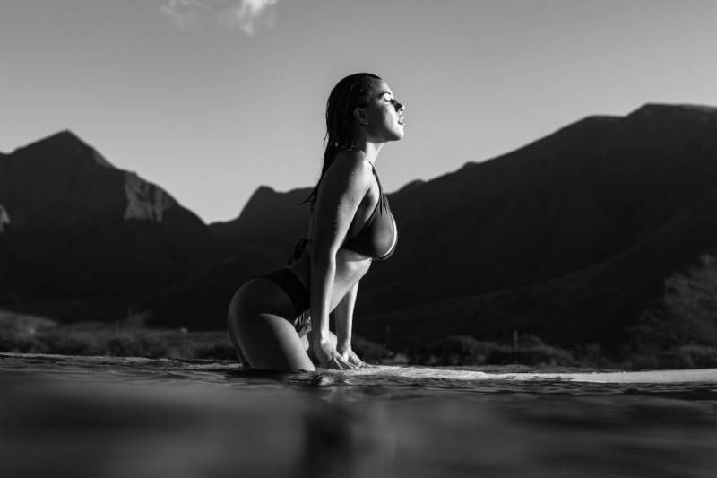 FrankieBees mocht even met Devin Brugman het water in