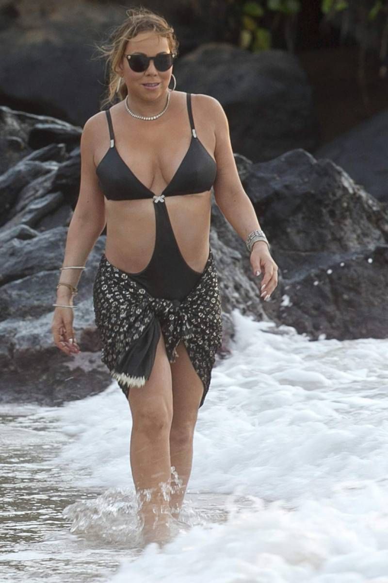 Mariah Carey heeft een nipslip in Hawaii