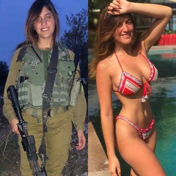 Dames in en uit hun dagelijkse uniform