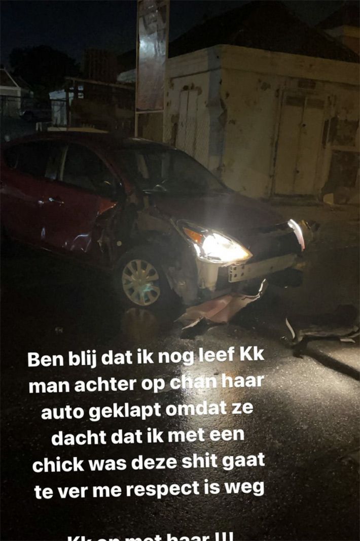 EOTB en Temptation Island VIPS ster Channah rijdt vader van haar kind aan