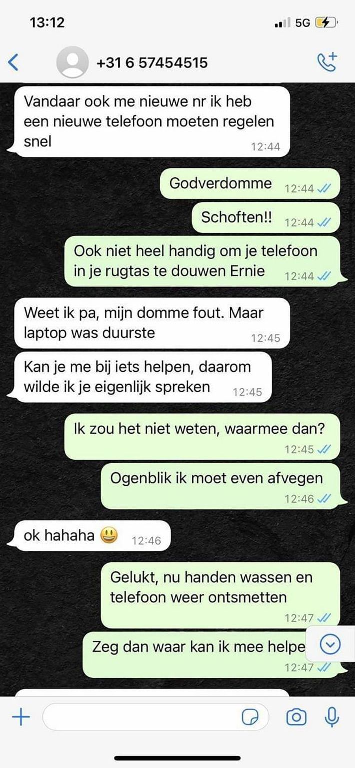 WhatsApp oplichter ruikt meer geld, maar tuint er vol in