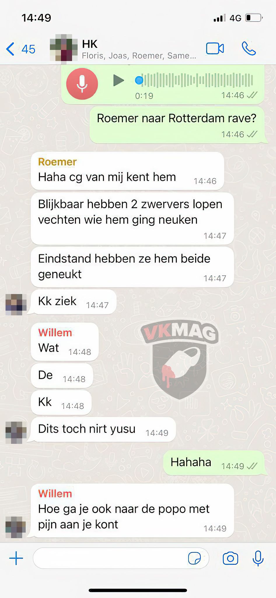 Zwervers hebben zich uitgeleefd op iemand die 'out' was gegaan na