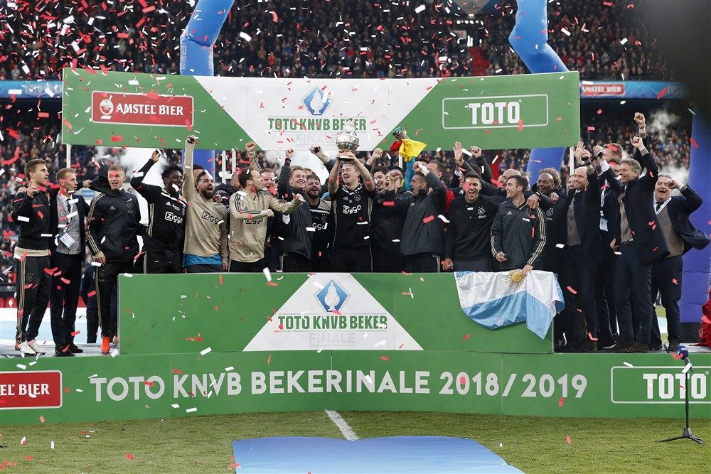 Rondom: Feest in ArenA na afloop van AZ - PSV