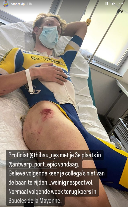 Thibau Nys krijgt kritiek na sterke koers: 'Gelieve niet je collega's van de baan te rijden...'