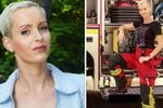 'Heetste brandweervrouw van Duitsland' poseert zeer schaars gekleed en moet eigenlijk zelf geblust worden