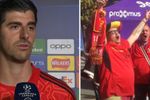 Fans van de Rode Duivels op EK drijven de spot met afwezige Thibaut Courtois met bijzonder 'gadget'