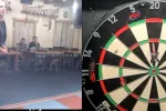 Video van 'ninedarter' van amateur-darter, en zijn epische viering, ging de wereld rond