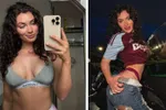 Zouden Tielemans en Onana haar kennen? 'Heetste Aston Villa-fan' gooit flink wat kleren uit! (foto's)