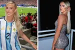 Engelse voetbalster / WAG supportert zowaar voor Argentinië! Wij zijn vooral fan van haar schaars geklede foto's...