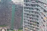In dit 'dystopisch' appartementencomplex, met 30.000 bewoners, hoeven de mensen letterlijk nooit buiten te gaan