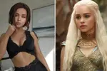De body double van 'Mother of Dragons' Emilia Clarke toont nog eens in bikini waarom ze meer fans heeft dan de actrice
