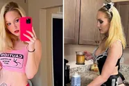 Topless poetsvrouw Sammi verdient fortuinen: "Mijn bodyguard breekt de deur open indien nodig!" (foto's)