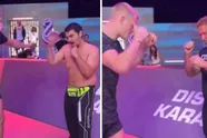 Zoek de verschillen: MMA-vechter geeft eerst influencer en daarna ex-Mr Universe een body kick
