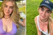Golf-babe Grace doet weer eens haar best om ons hoofd helemaal op hol te brengen (foto's)