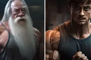 Virale AI-video transformeert Harry Potter in tovenaarswereld vol bodybuilders