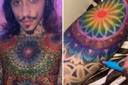 Kerel betaalt 115.000 euro voor tattoos, zijn lief kleurt ze even doodleuk in met stiften
