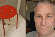 Horror in de douche! Noorse man raakt klem met z'n klokkenspel in gaten van IKEA-stoel