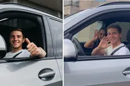 Remco en Oumi tonen trots hun nieuwe bolide: "Vertrekken met een grote glimlach!"