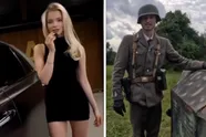 Virale Bentley-blondine krijgt plots stevige concurrentie van een... Duitse soldaat