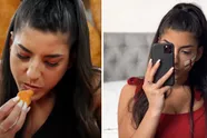Leah heeft record beet: 19 nuggets in 60 seconden! En ook in lingerie ziet ze er geweldig uit...